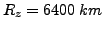 $R_{z}=6400 km$