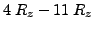 $4 R_{z} - 11 R_{z}$
